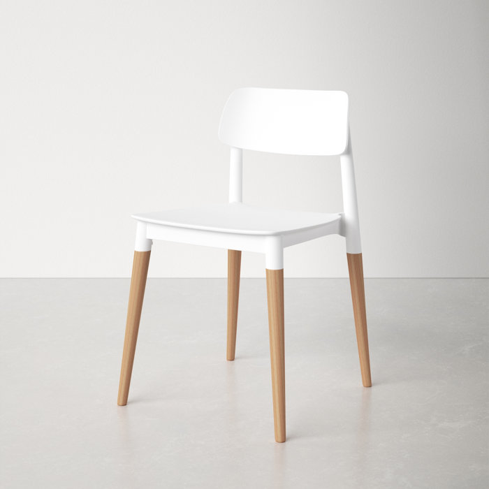 AllModern Jago Solid Back Stacking Side Chair & Reviews Wayfair